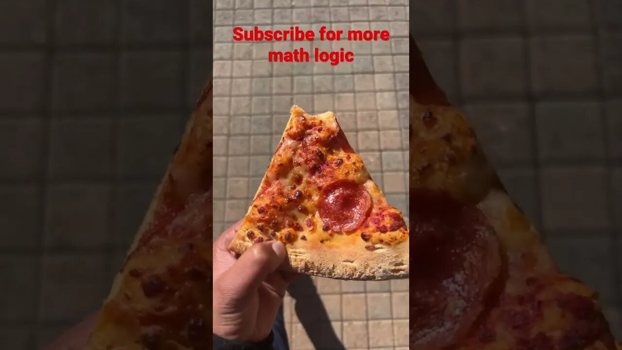 Geometry skills to prove that this pizza is In fact, trash. #shorts