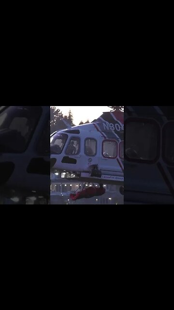 LAFD saving a life today on Mulholland Drive.