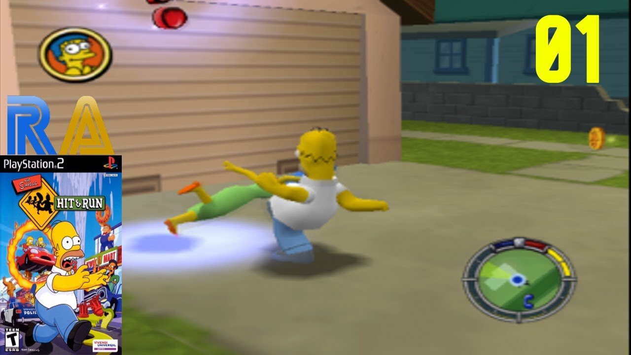 Lets Play The Simpsons Hit & Run 90-Gags