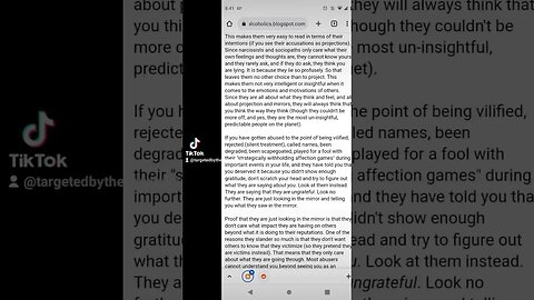 It's #narcissistic to call someone #ungrateful! #gangstalking #smearcampaigns