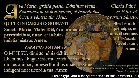 Latin Rosary; Glorious Mysteries