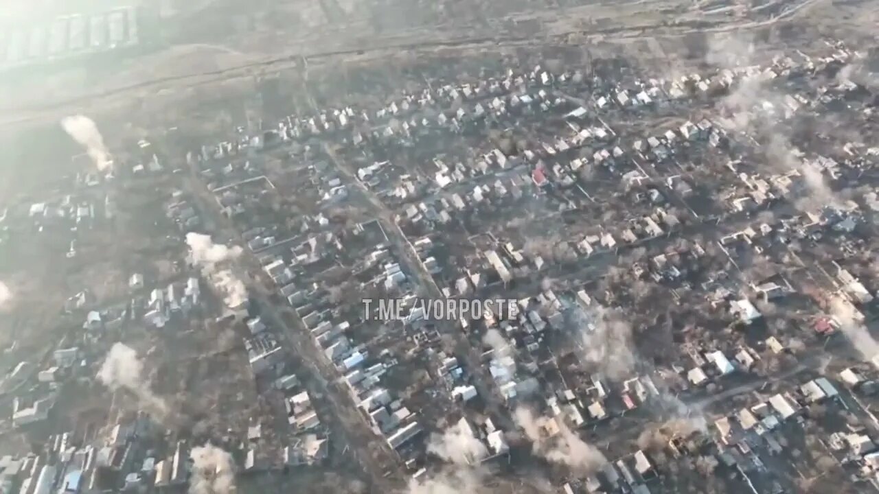 Bakhmut/Artyomovsk from above