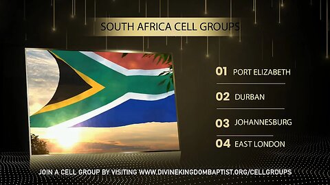 USA, MOZAMBIQUE, PORT ELIZABETH & DURBAN CELL GROUPS: ANNOUNCEMENT