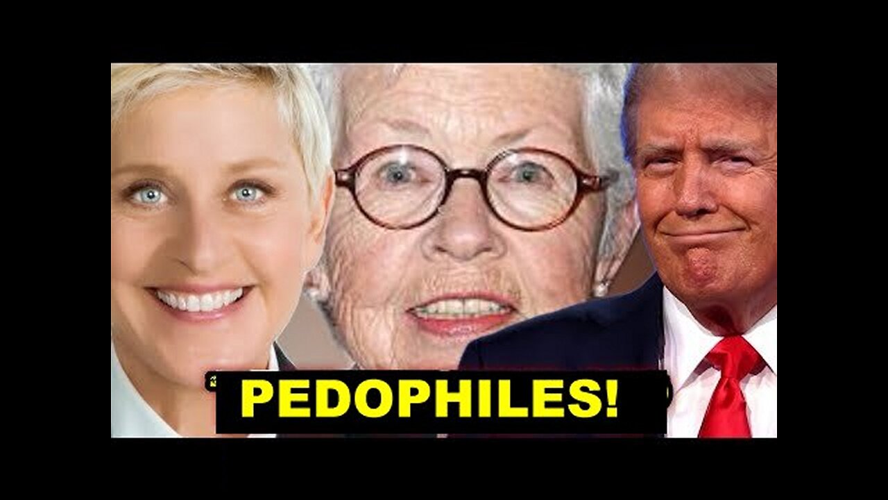 Pedophile Child Rapist Adrenochrome Ellen DeGeneres and Trump in Plain Sight!