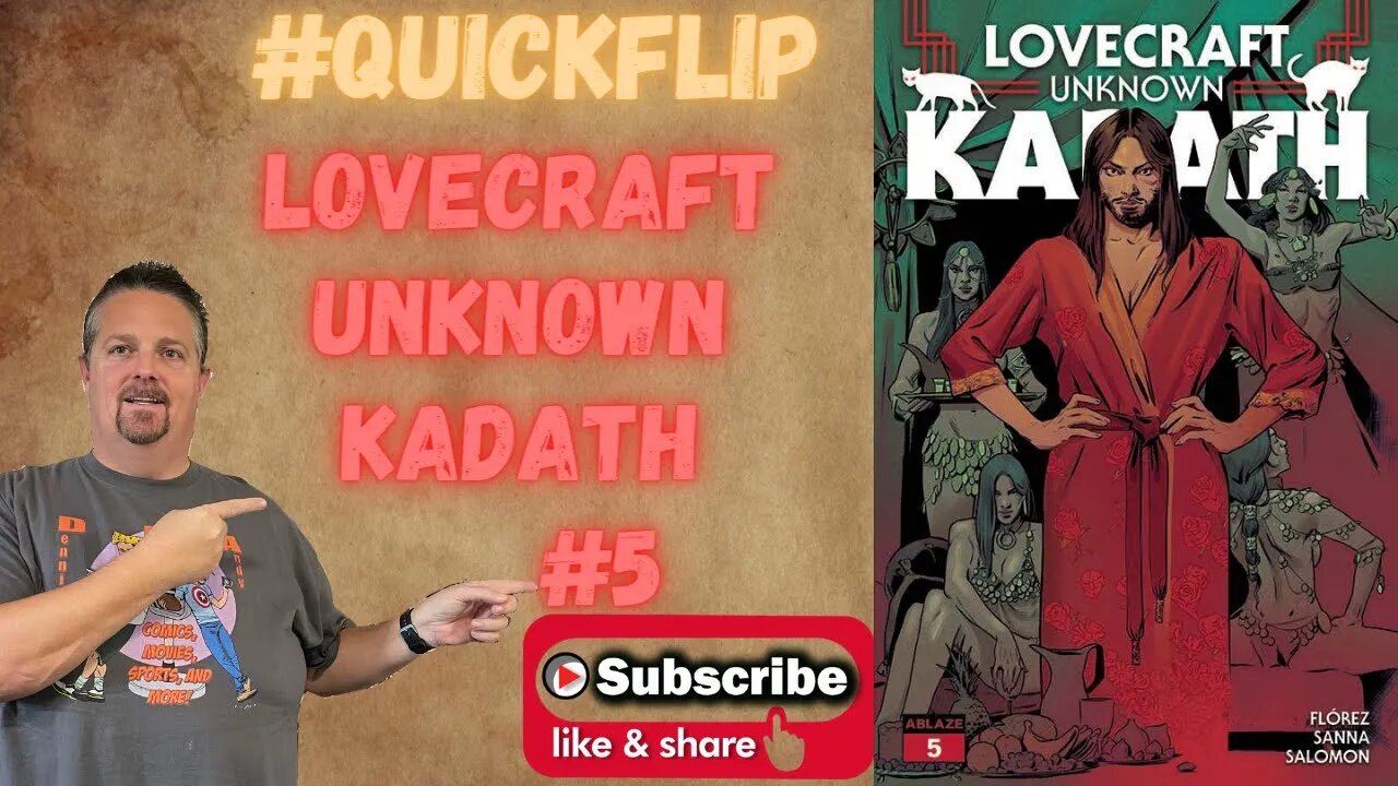 Lovecraft Unknown Kadath #5 Ablaze Comics #QuickFlip Comic Review Florentino Florez,Sanna #shorts