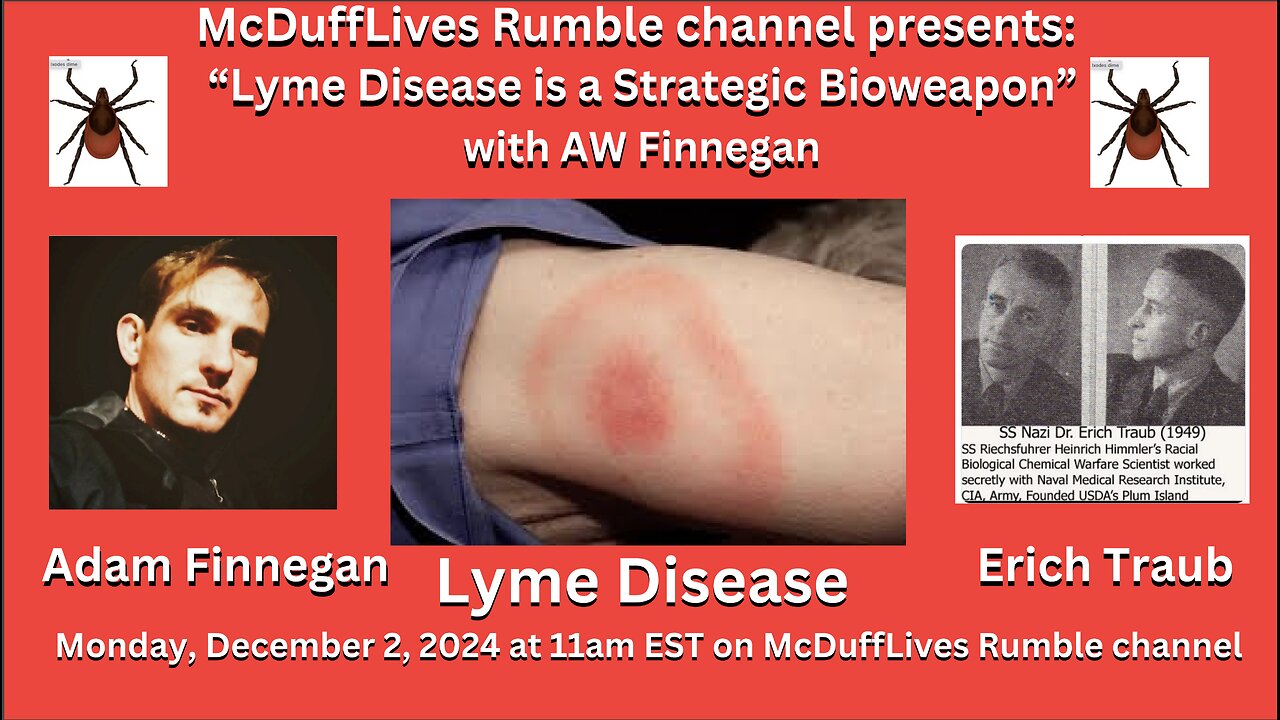 "Lyme Disease is a Strategic Bioweapon," with AW FinneganDecember 2, 2024