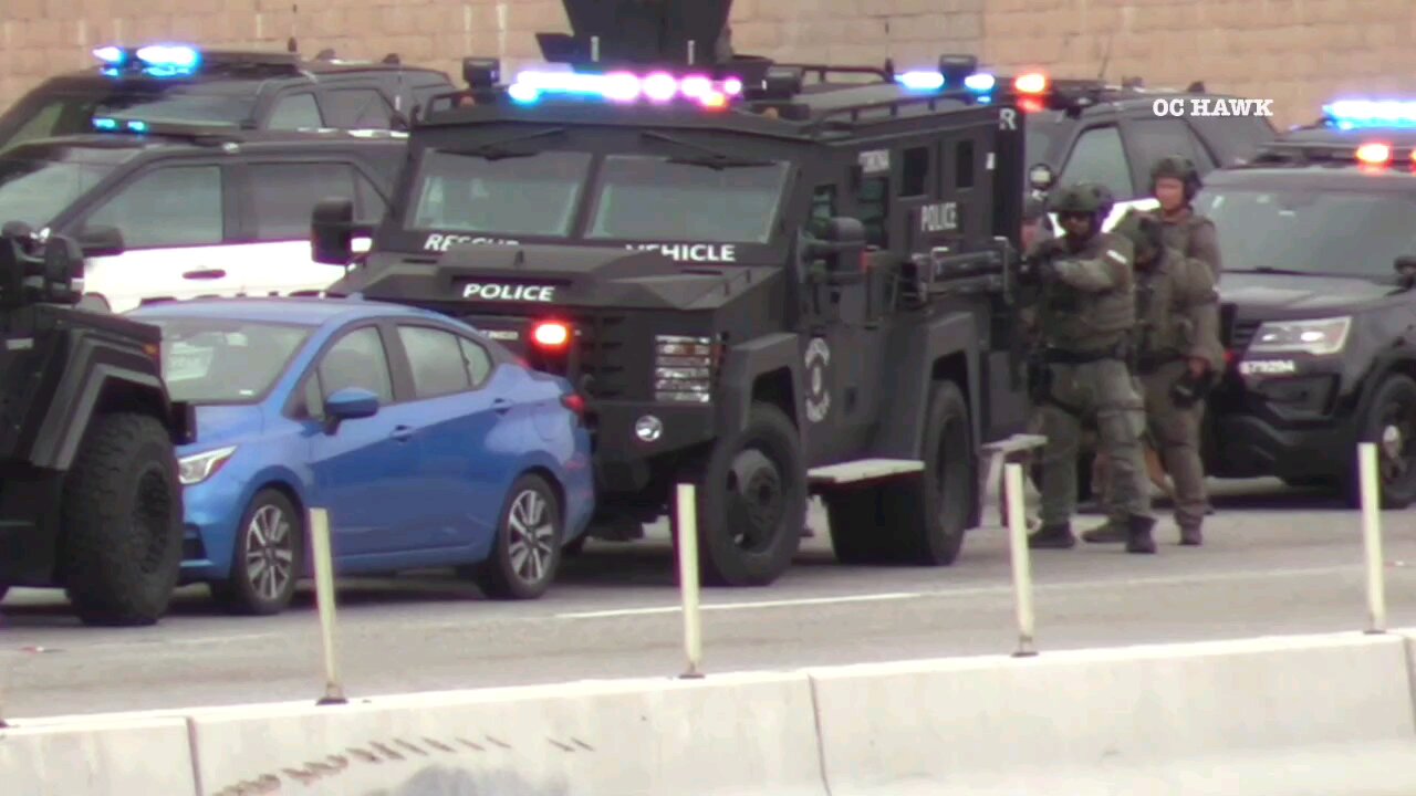 91 Freeway Stand Off - Anaheim