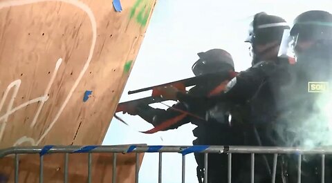 UCLA May 2nd 3am Hundreds of Police Raid Pro Palestine Anti War Protesters Encampment