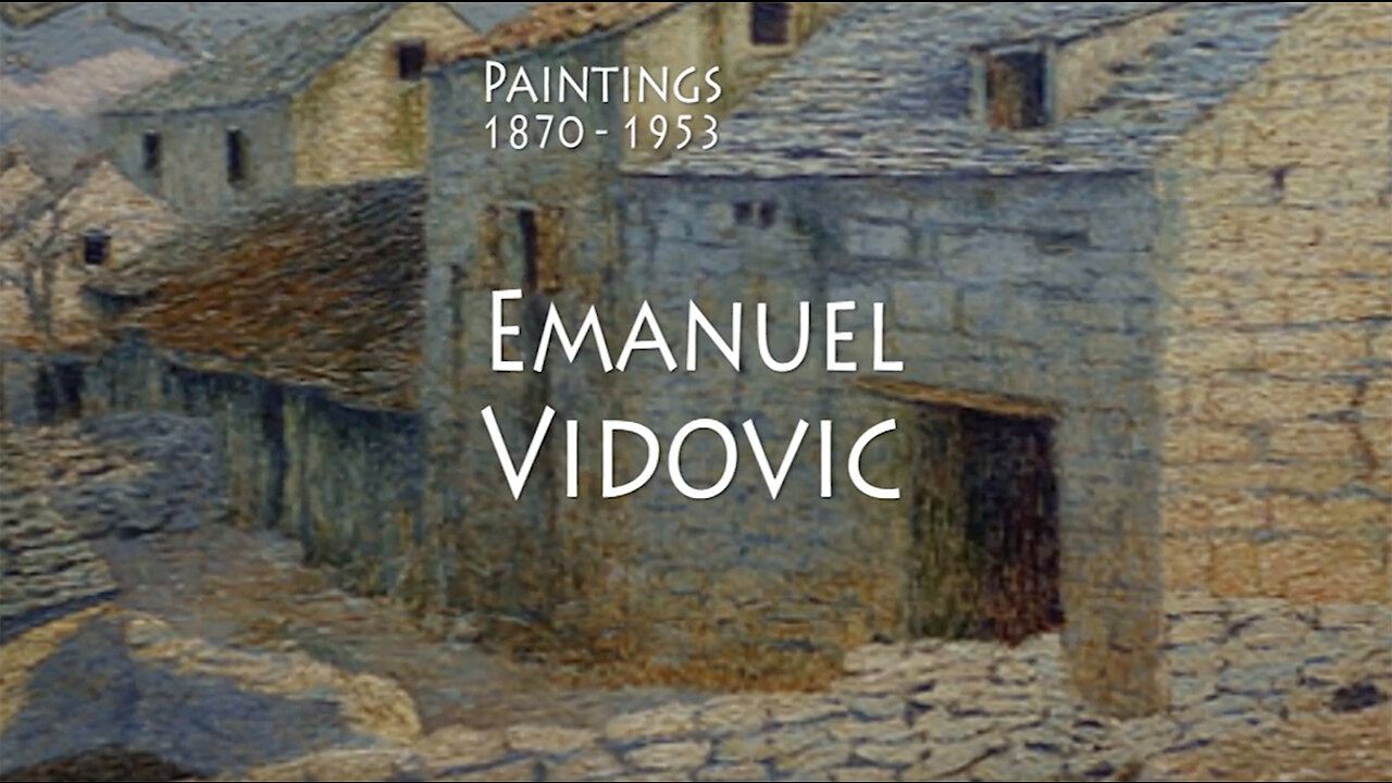 Emanuel Vidovic, Croatian, Zagreb, Exhibition, Museum, Belgrade, Yugoslavia, Oil on Canvas