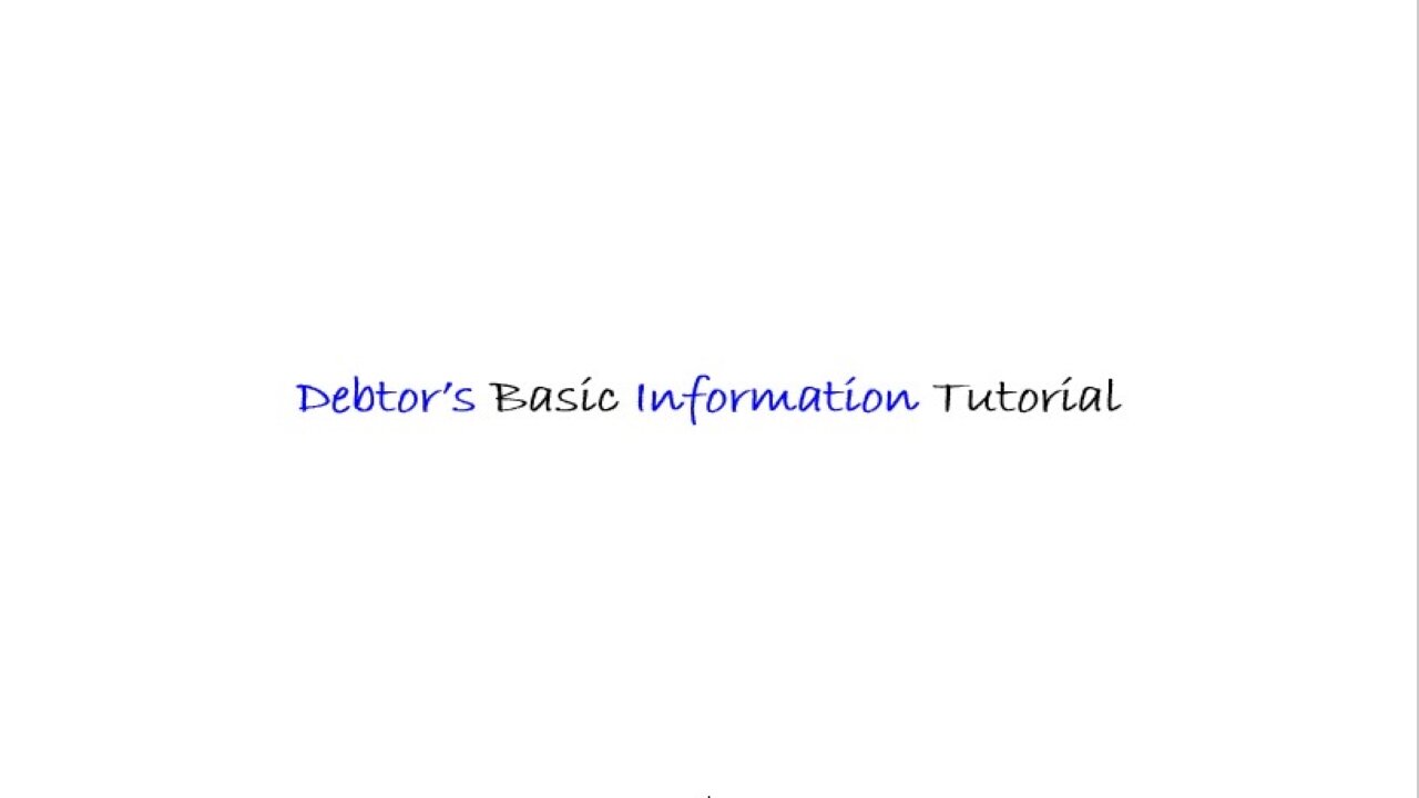 Web - Debtor's Basic Info - English