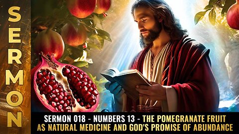 Mike Adams Sermon #018 - Numbers 13 - The POMEGRANATE fruit as natural medicine and God's promise of ABUNDANCE