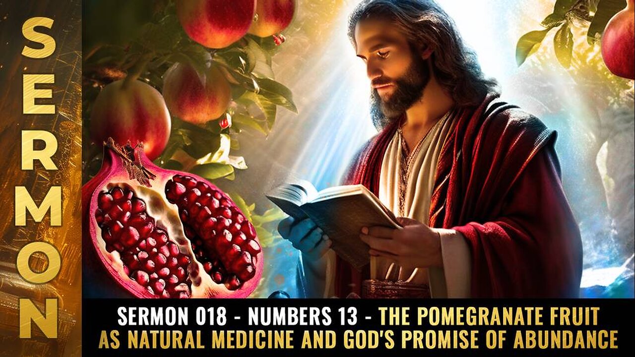 Mike Adams Sermon #018 - Numbers 13 - The POMEGRANATE fruit as natural medicine and God's promise of ABUNDANCE