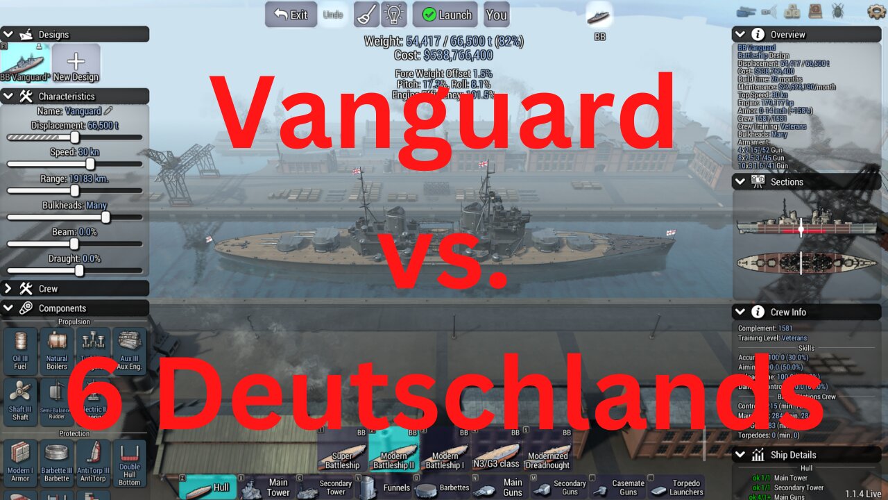 Vanguard vs. 6 Deutschlands