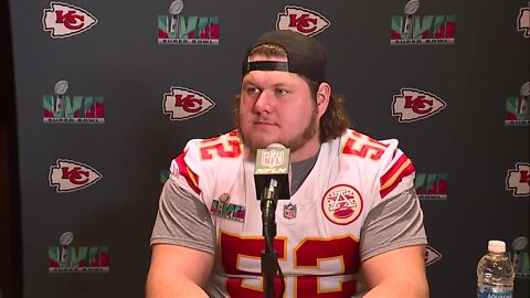 Chiefs C Creed Humphrey describes playing for both Mahomes, Hurts