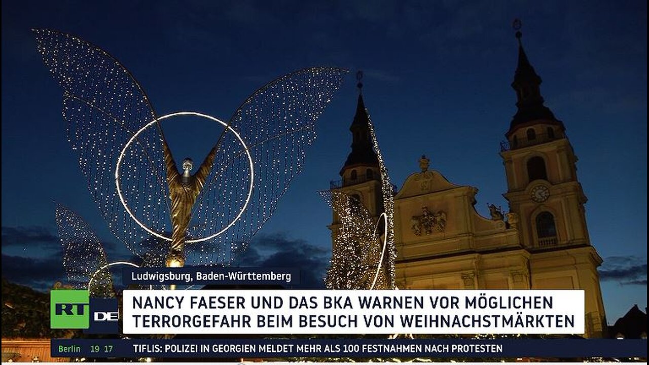 Faeser mahnt zu Wachsamkeit auf Weihnachtsmärkten