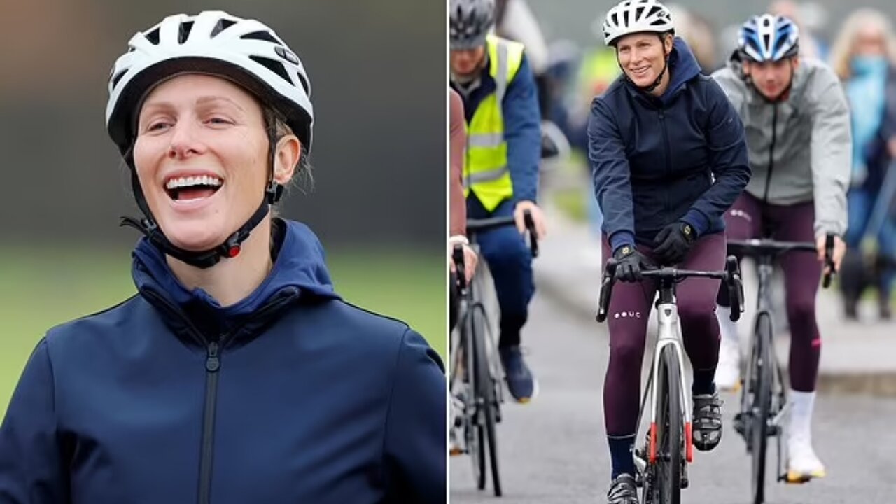 Zara Tindall Cycles for Charity in Honor of Caroline March