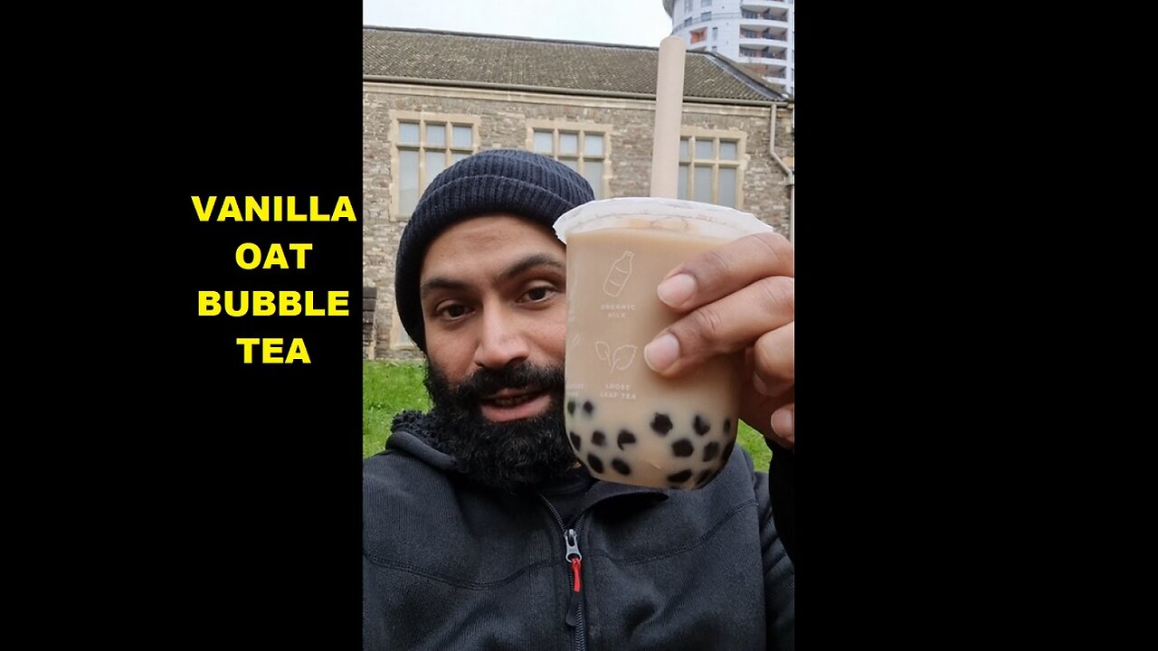Veganuary Vanilla Oat milk bubble tea