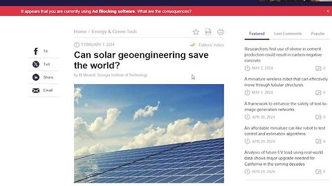 CHATGPT says we need more CO2!!!! Geoengineering, To save the planet. BS.