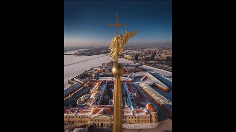 Петропавловская крепость и Снегопад, Санкт-Петербург.