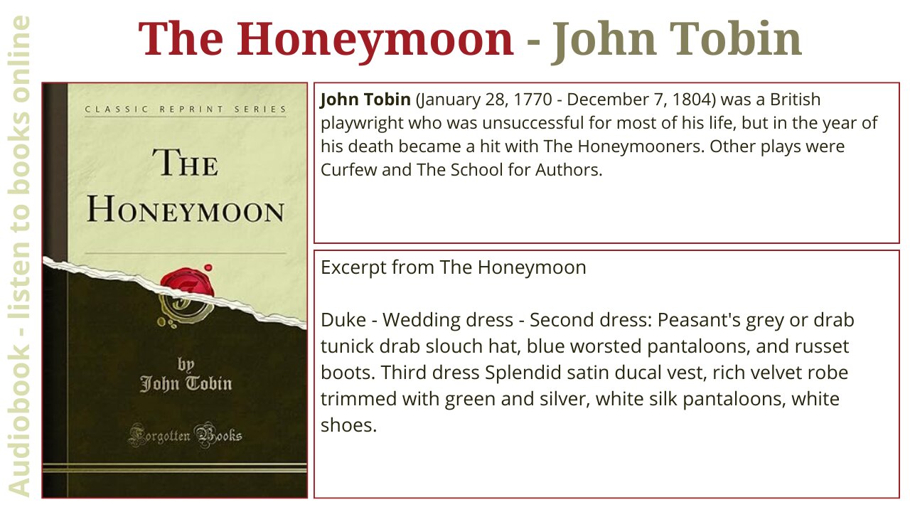 The Honeymoon - John Tobin