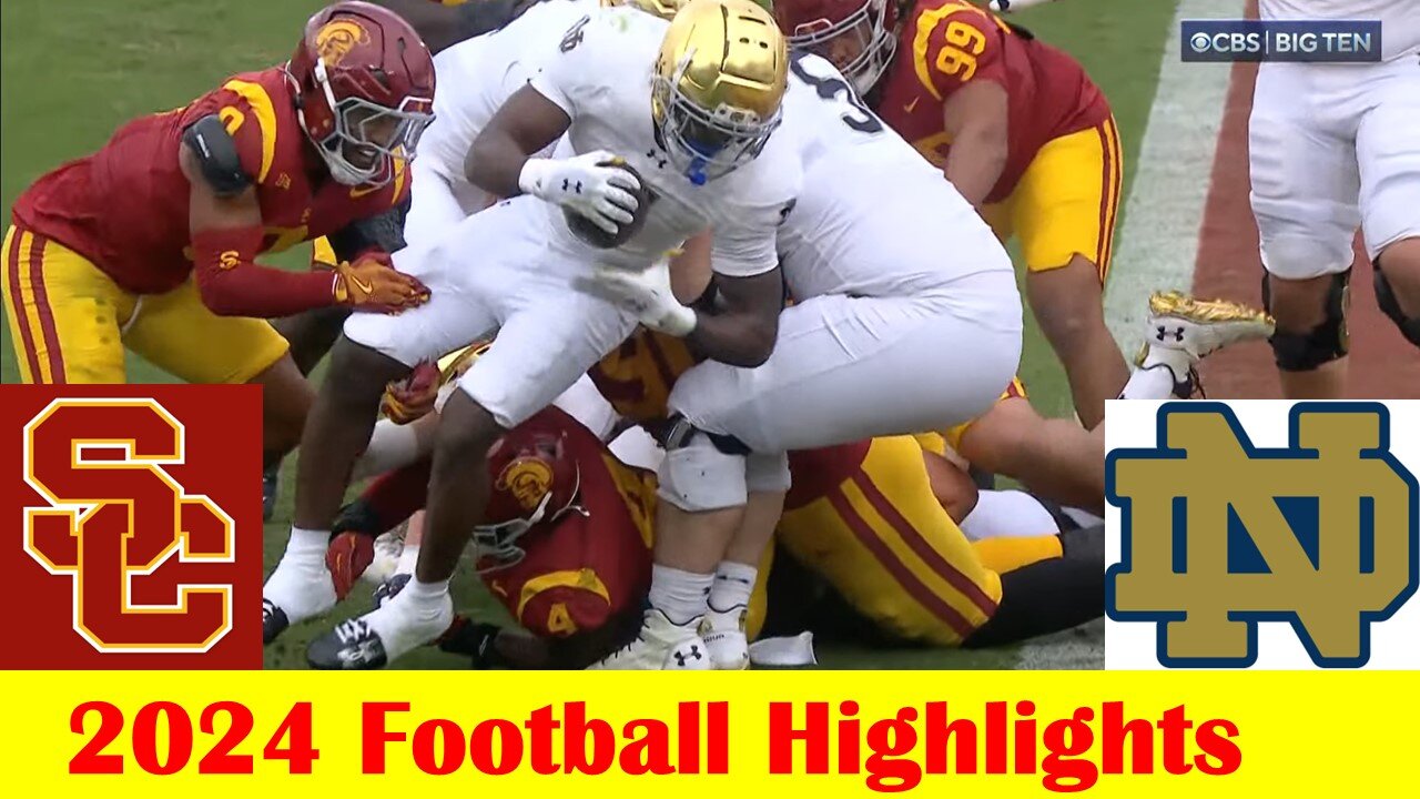 #5 Notre Dame vs USC Football Game Highlights 11 30 2024