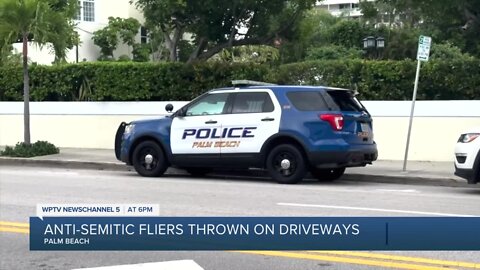 Antisemitic flyers tossed into Palm Beach driveways