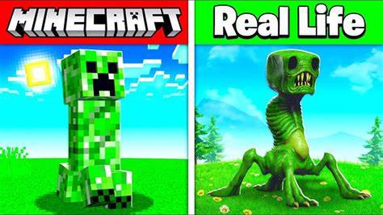 REALISTIC MINECRAFT IN REAL LIFE! - In Real Life Minecraft Animations !