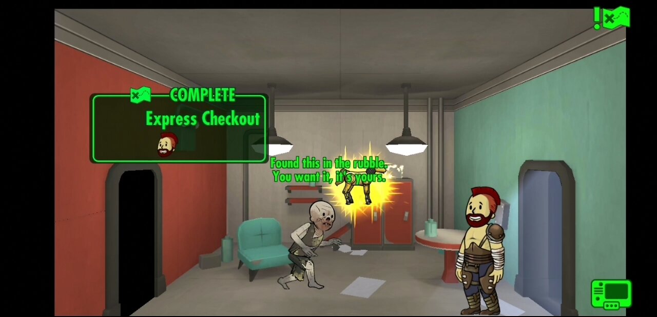 Express Checkout, Random Encounter, Fallout Shelter