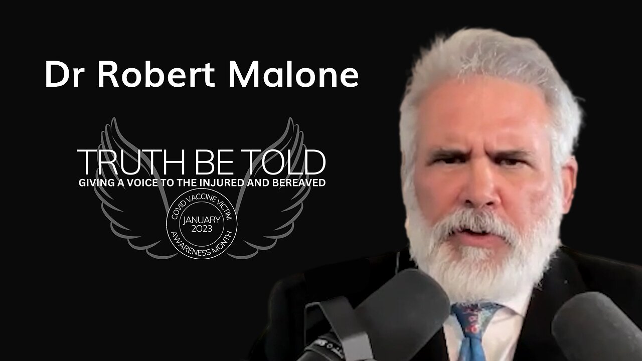 Dr Robert Malone - Truth Be Told London | 21.01.2023 | Oracle Films