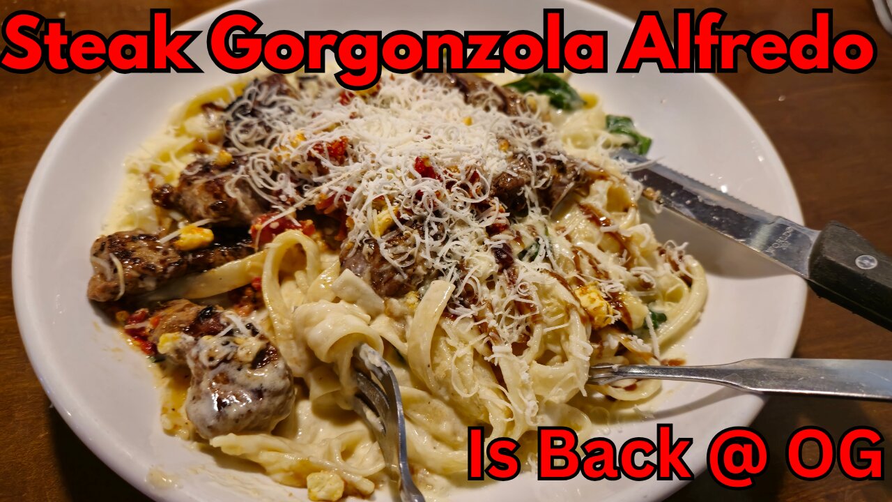 Steak Gorgonzola Alfredo is BACK @olivegarden