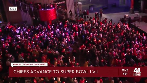 Chiefs fans celebrate AFC Championship