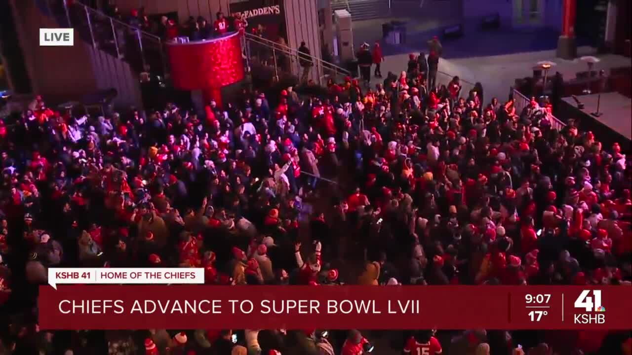 Chiefs fans celebrate AFC Championship