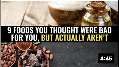 9 Foods you thought were bad for you, but actually aren’t