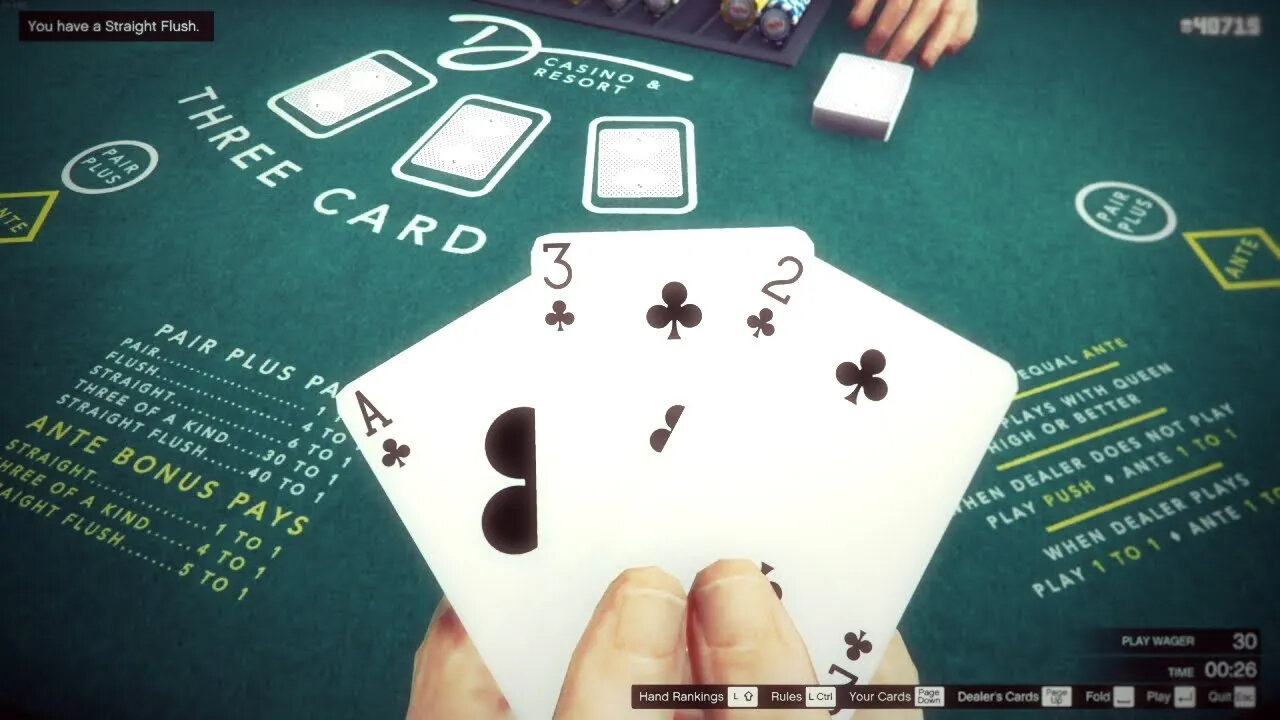 I get a Straight Flush in this video