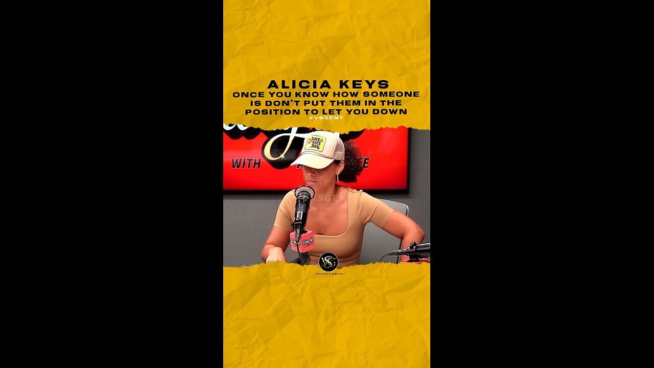 @aliciakeys Once you know how someone is don’t put them in the position to let you down