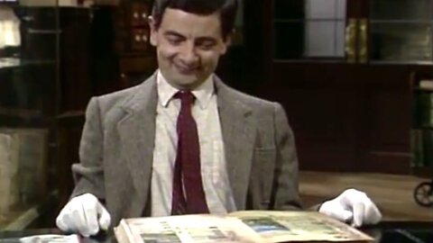 "Mr. Bean's Priceless Blunder: A Rare Book Fiasco"