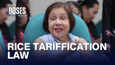 Sen. Cynthia Villar, bumuwelta sa mga nais amyendahan ang rice tariffication law