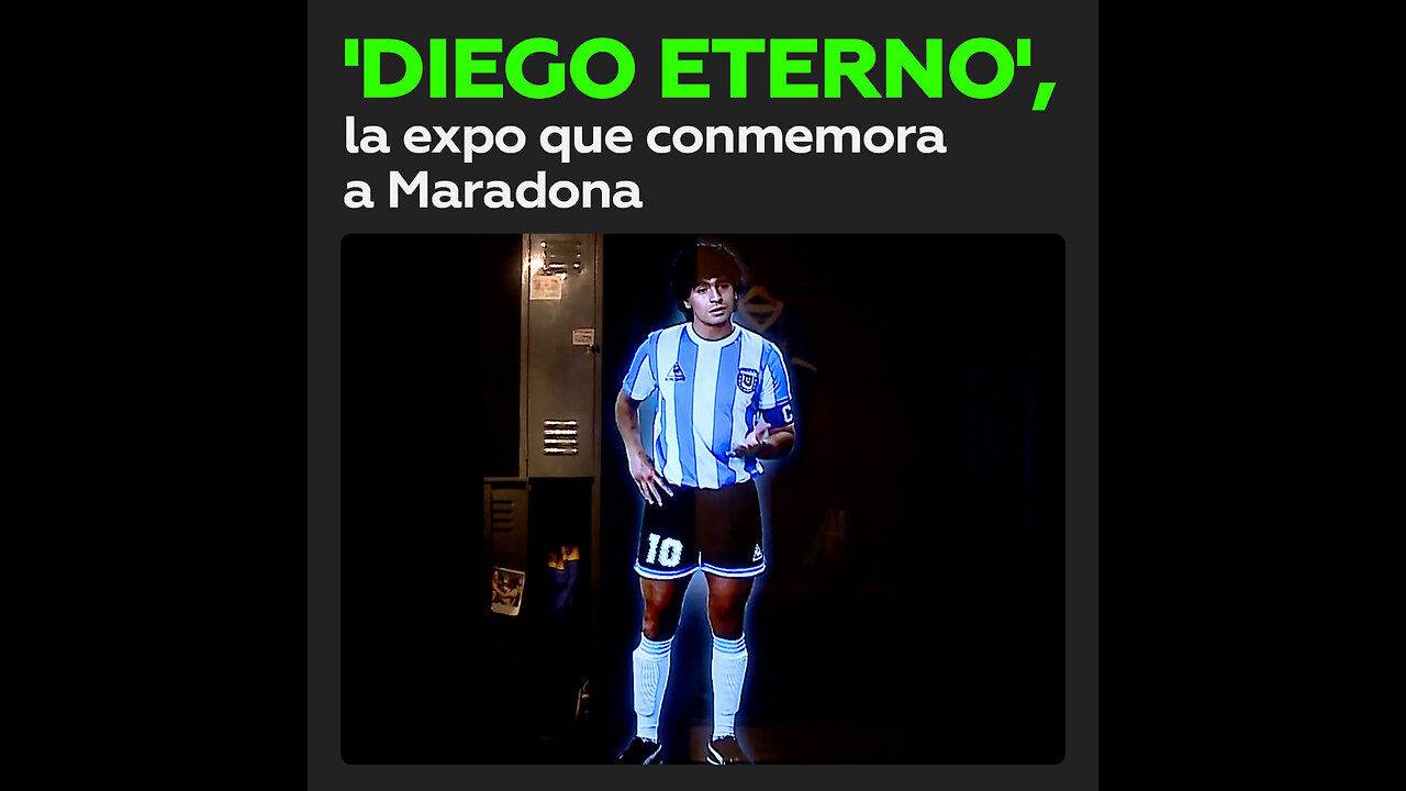 La exposición ‘Diego eterno’ celebra al astro argentino