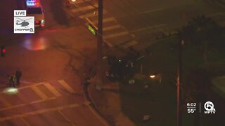 Deadly crash shuts down Atlantic Avenue in Delray Beach