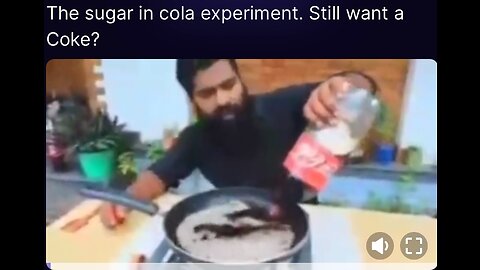 The sugar in coke test