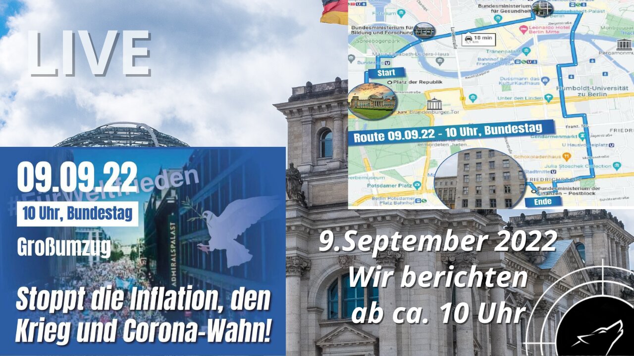 🔴 💥 LIVE I Stellungnahme Reiner Füllmich und Berlin - Demonstration am 09.09.2022 ab ca. 10.00 Uhr