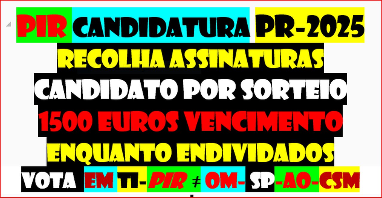 021224- PORTUGAL A ÚNICA CANDIDATURA-2025-PRESIDENTE DA REPÚBLICA-PR-IFC-PIR-2DQNPFNOA-HVHRL