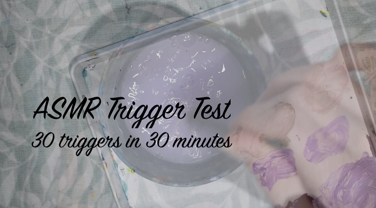 ASMR 30 min Trigger Test (No Talking) Art Studio Inspired Sounds