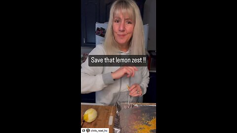 Save that lemon zest !