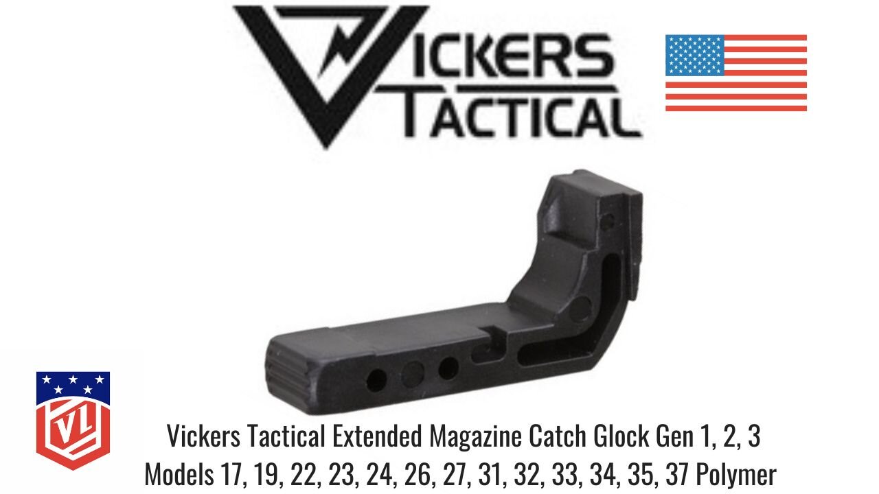 Vickers Tactical Extended Mag Release for Glock Gen 1, 2, 3