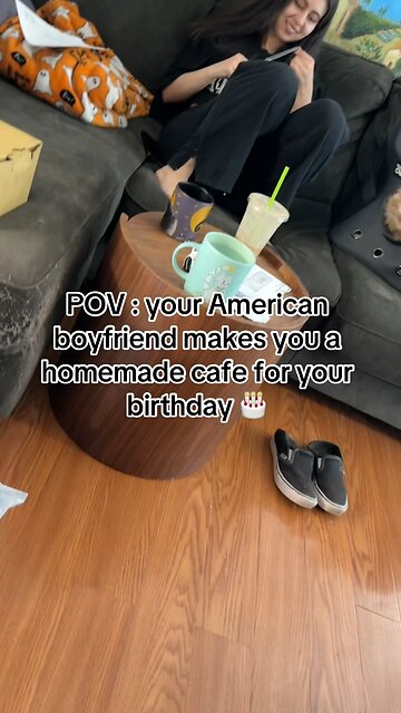 my American boyfriend made me a homemade cake for my birthday 🎂 #happybirthday #taurus #horoscope