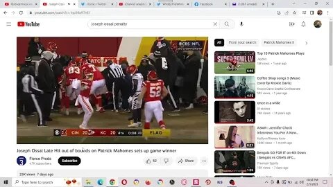 Joseph Ossai Late Hit out of bounds on Patrick Mahomes sets up game winner. React