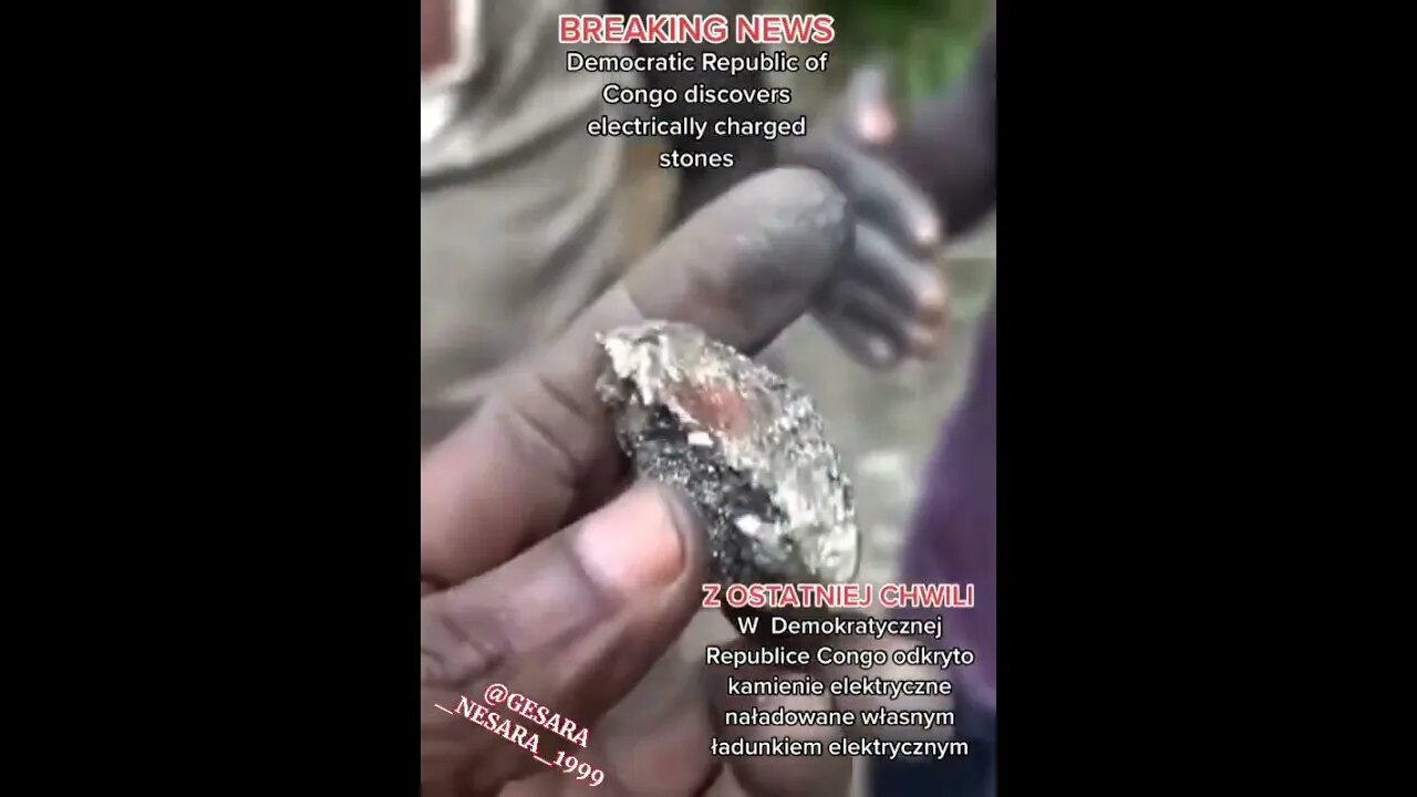 Electrically Charged Rocks Found In Congo