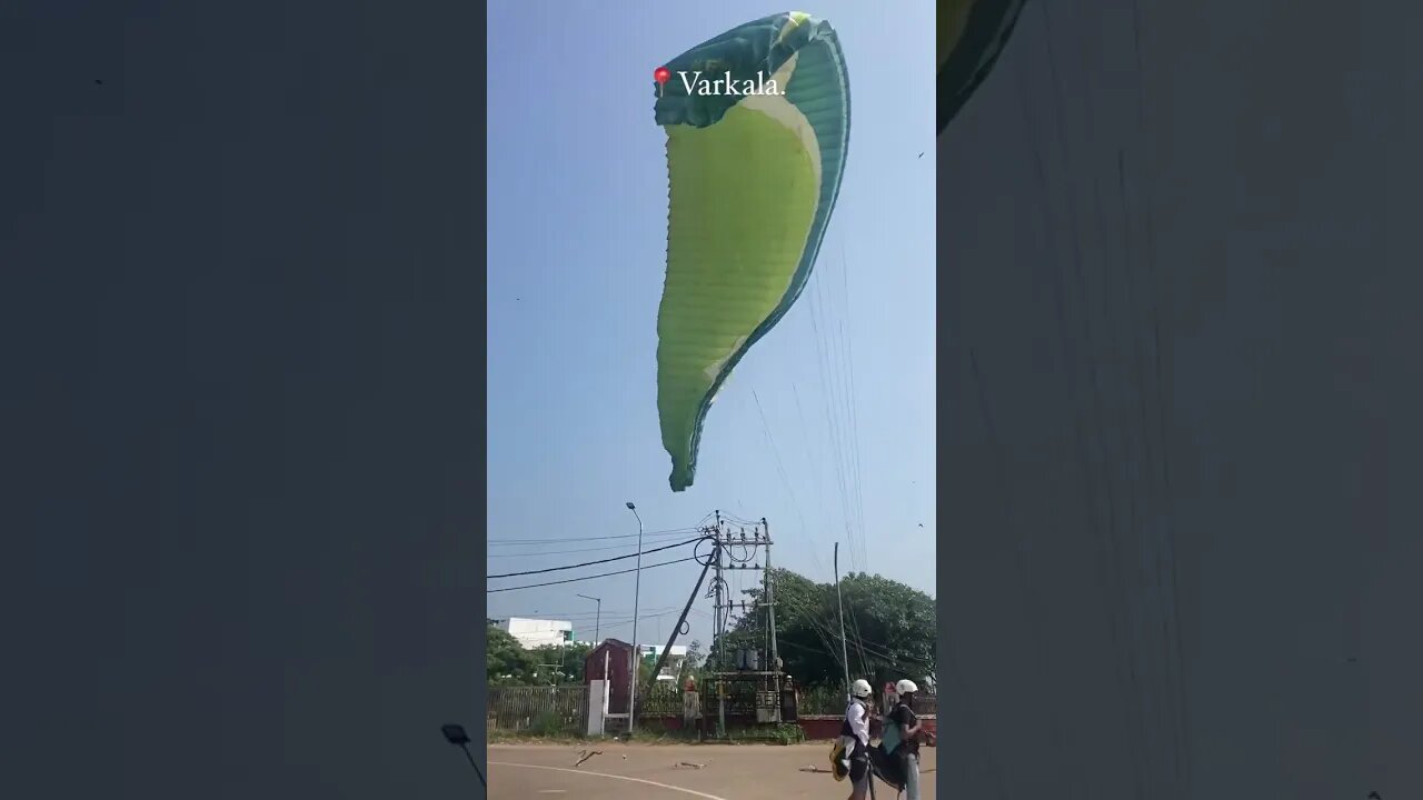 Paragliding in varkala cliff