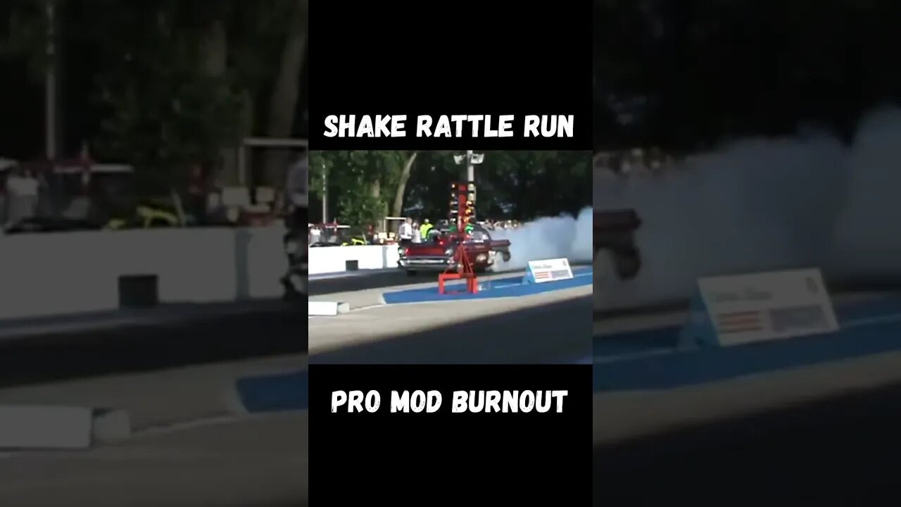 Shake Rattle Run 1957 Chevy Pro Mod Burnout! #shorts